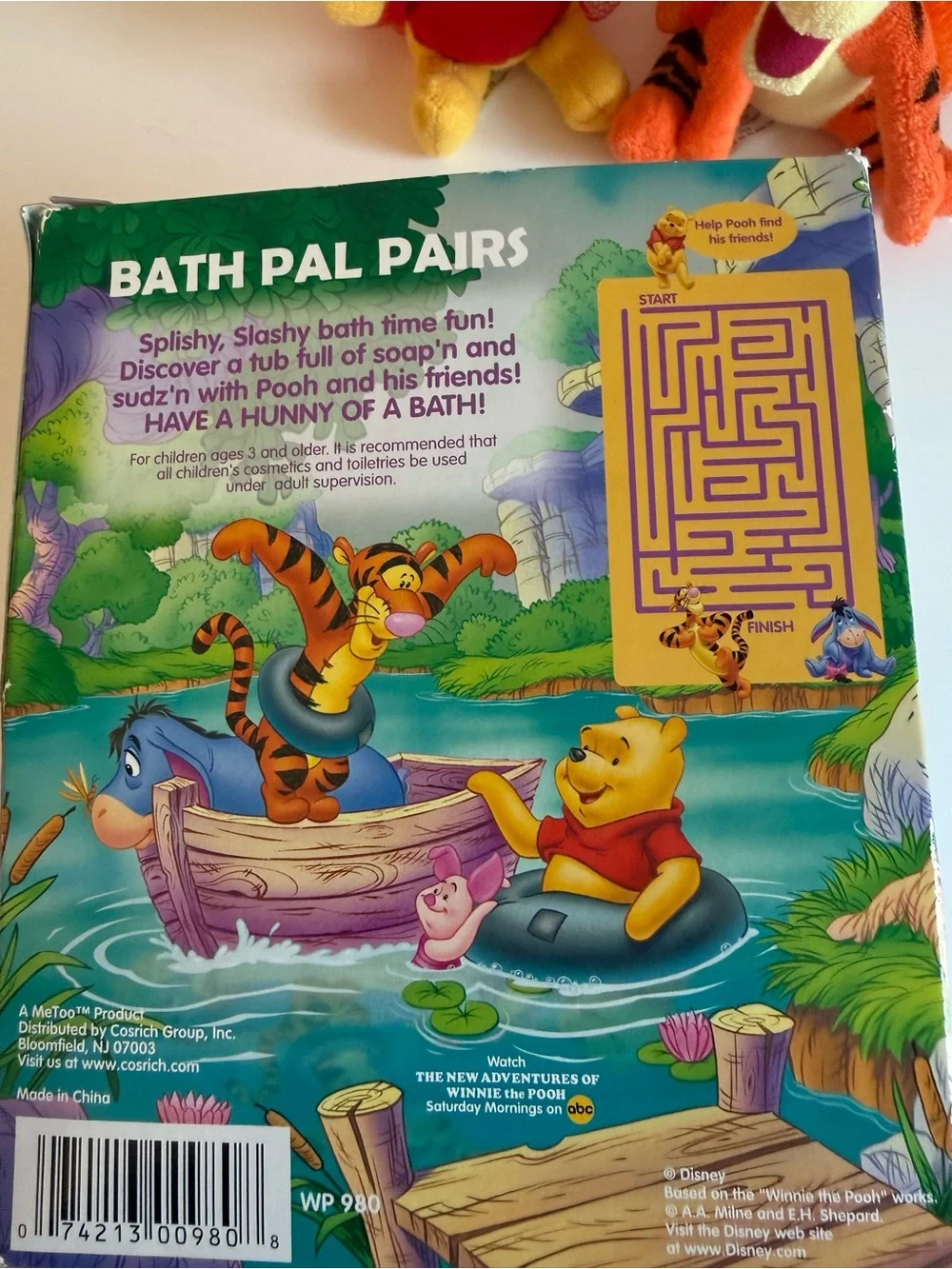 Disney Winnie the Pooh Tigger Bath Pal Pairs Loofah Plush Set NEW Vintage